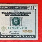 🔥78887087🔥Lucky eight & seven $20 Dollar bill Fancy Serial Number