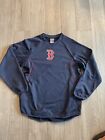Majestic Therma Base Pullover Sweatshirt MLB Boston Red Sox Blue Size M