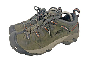 KEEN Hiking Utility LOW ANKLE Boot 9.5 Steel Toe Waterproof ASTM F2413-11 green