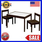 Furniture Table Set Play Activity Kids And Chair 3 Piece Dry Erase, Espresso