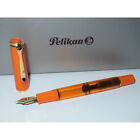 New Pelikan Classic M200 Orange Delight Demonstrator Fountain Pen Steel Nib EF