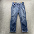 Levis Pants Adult Sz 34x34 Blue 514 Cotton Blend Original Jeans Denim 90's Men's