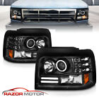 1992-1996 Projector Black Headlight for Ford Bronco/F150/F250/F350 [LED Halo] (For: 1996 Ford F-150)