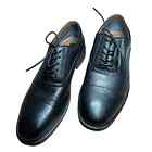 Fairlane and Sons Black Feawin Flex Leather Oxford Mens Shoes Size 11 1/2 NEW