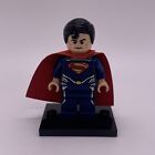 Lego Superman Minifigure Dark Blue Suit DC Super Heroes Man of Steel sh077