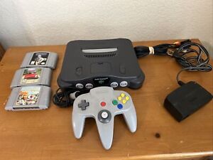 New ListingNintendo 64 N64 Console Bundle with 3 Games & Controller Works Great Star Wars