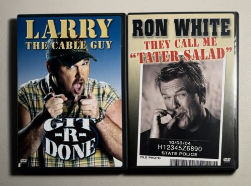 2 Stand-Up Comedy DVD Lot: LARRY CABLE GUY Git-R-Done + RON WHITE Tater Salad
