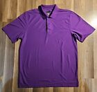 Greg Norman Golf Play Dry Polo Shirt Short Sleeve Purple Mens Size Large