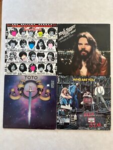 New Listing1978 ROCK vinyl LP lot - Rolling Stones SOME GIRLS - Bob Seger - Toto - The Who