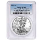 2020 (S) $1 American Silver Eagle PCGS MS69 Emergency Issue Blue Label