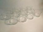Lot of 12 Clear Glass Floating Wick Candle Holders Wedding /Home Table Decor NEW