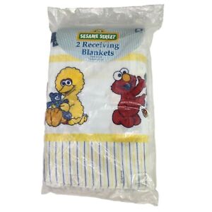 VTG Sesame Street 2 Receiving Fleece Baby Blanket 30