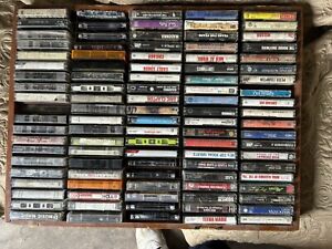 LOT of  100 Vintage Cassette Tapes  Record + Case (everything is in the photo