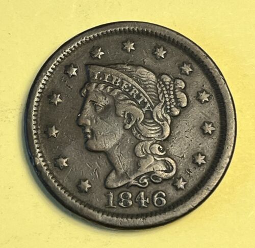 New Listing1846 Large Cent Small Date VERY FINE