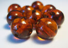 Round Genuine Baltic Amber Stone Drilled amber Beads 10 pcs -  select size !!!