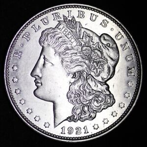 ONLY DENVER MINTED MORGAN!  1921-D Morgan Silver Dollar XF / AU 90% SILVER! d
