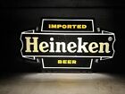 VTG 1980's Heineken Imported Beer Lighted Cash Register Sign Bar Room Decor