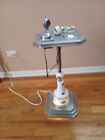 Vintage Art Deco Smoke Stand With Working Light - Excellent Plating