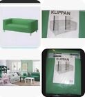 IKEA Klippan NEW 2-Seat Loveseat Green Vissle Sofa Cover ONLY Bright Grass RARE