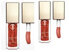 2 Pack Clarins Instant Light Lip Comfort Oil .1oz #09 Red Berry Glam