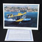 Stan Stokes Aviation Art Print Limited Ed Signed COA First Across The Pond NC4