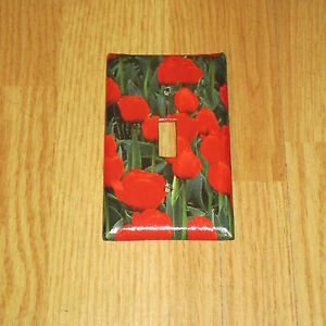 SPRING FLOWERING TULIP TULIPS PLANTS FLOWERS LIGHT SWITCH COVER PLATE