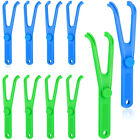 New Listing10Pcs Dental Floss Holder Y Shape Plastic Dental Floss Rack Floss Pick Holder&