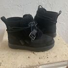 UGG Women's Classic Weather Hiker Black Leather Waterproof Boots 1112477 Size 7
