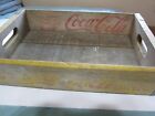 Vintage Coca-Cola Coke Yellow Red Letters Wooden Crate Metal Corners RICHMOND VA