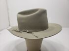 Dobbs West Mens Hat Cowboy Western Felt Silver Belly Grey Size 7 1/8 Vintage