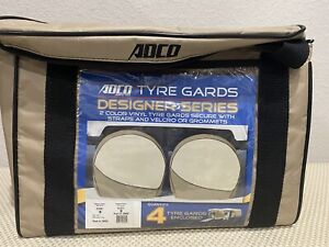 4 Adco #3967 2 Color Designer Series Tyre Gards RV Bus 30-32” Tire Guards Covers
