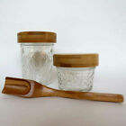 Mason Jar Two Quilted Ball (4 and 8 oz) with Bamboo lids and a matching scoop