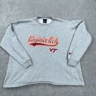Vintage Virginia Tech Hokies Sweatshirt Men XXL 2Xl Crew Neck Sweater Y2K VT *