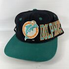 VTG 90s Miami Dolphins Apex One Mens NFL Football Wool Snapback Hat Cap