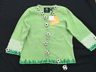NEW WITH TAGS * Michael Simon Embroidered Soccer Theme Cardigan Sweater * Medium