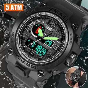 Waterproof Digital Sports Watch Military Tactical LED Backlight Men's Wristwatch