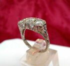 Victorian Vintage Style 2.45Ct Lab Created Diamonds Engagement 925 Silver Ring