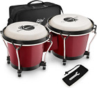 Bongo Drums 6” and 7” Congas Drums for Kids Adults Beginners Professional Wood P