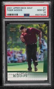 2001 Upper Deck Tiger Woods #1 PSA 10 GEM MT Rookie RC