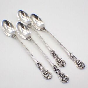 Francis I Iced Tea Spoons Set of 4 Reed Barton Sterling Silver No Mono