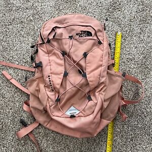 The North Face Borealis Backpack Pink 3 Pocket Water Bottle Holder Hiking School