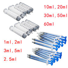Lot 1ml~60ml Plastic Syringe Hydroponics Refilling Feeder Measuring Tool 10~100P