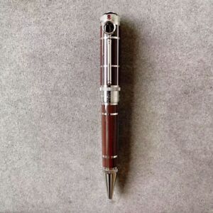 Luxury Great Writers Doyle Series Brown + Silver Clip 0.7mm Ballpoint Pen