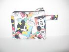New ListingMakeup Bag/Zippered Pouch - Handmade Mickey Mouse Expressions-Coin