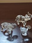 Swarovski Crystal Collection Little And Baby Elephant LOT