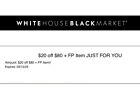 WHBM White House Black Market Coupon - $20 Off $80 In Store & Online Exp 5/12/24