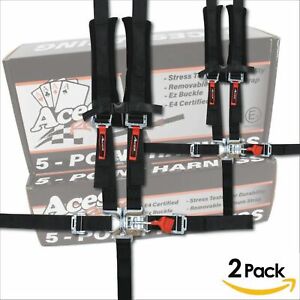 Pair of E4 Certified 5 Point Harnesses-2 Year Warranty-UTV Jeep Sand Rail Buggy