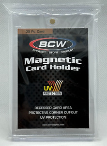 5x (Lot of 5) BCW 35pt One Touch Magnetic Card Holder Pro UV - 35 point