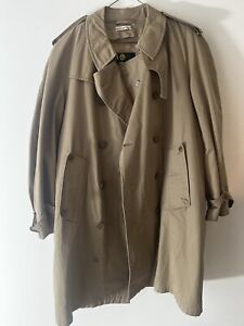 Vtg Men’s Long Trench Coat Princine Imports Made In Italy Large