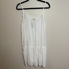 Aerie NWT Spaghetti Strap Boho Sundress Cover Up - White - Women's Size XL